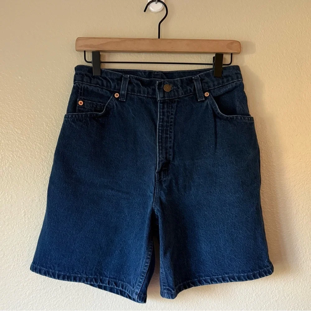 LEVIS 36951 VTG Dark Blue Denim Shorts
